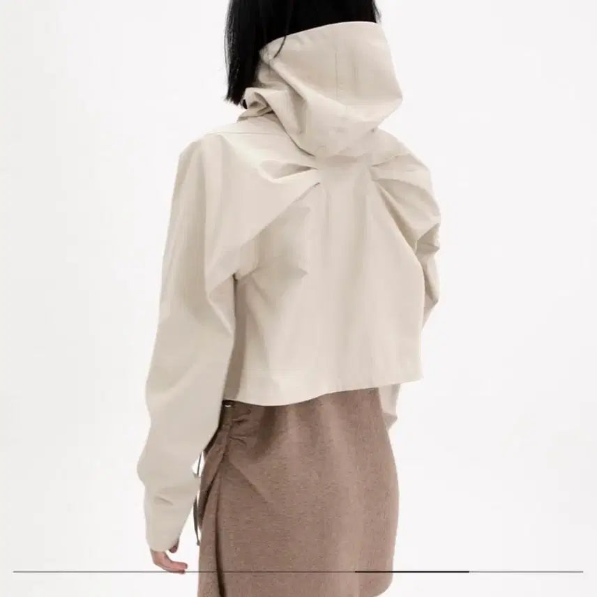 [BUNJANG] Woollica Santus Wing Bone Shell Jacket Ivory S / 울리카상투스 윙본 쉘 자켓 아이보리 s