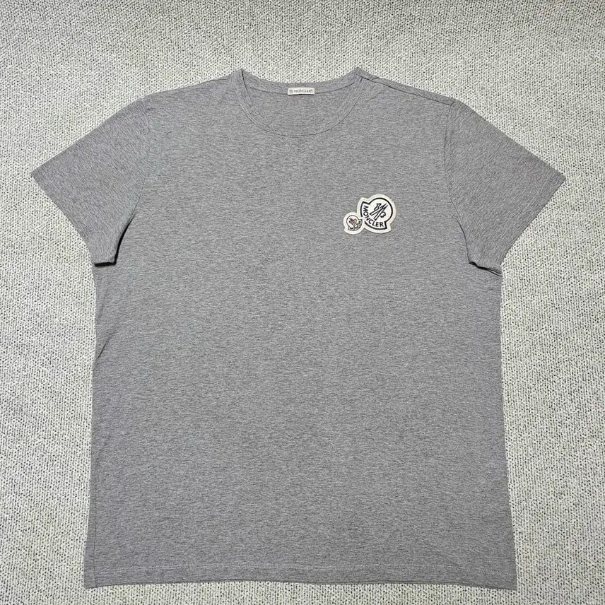 [BUNJANG] Moncler Double Logo Patch T-Shirt XXL / [XXL 사이즈] 몽클레어 더블 와펜 로고 반팔티