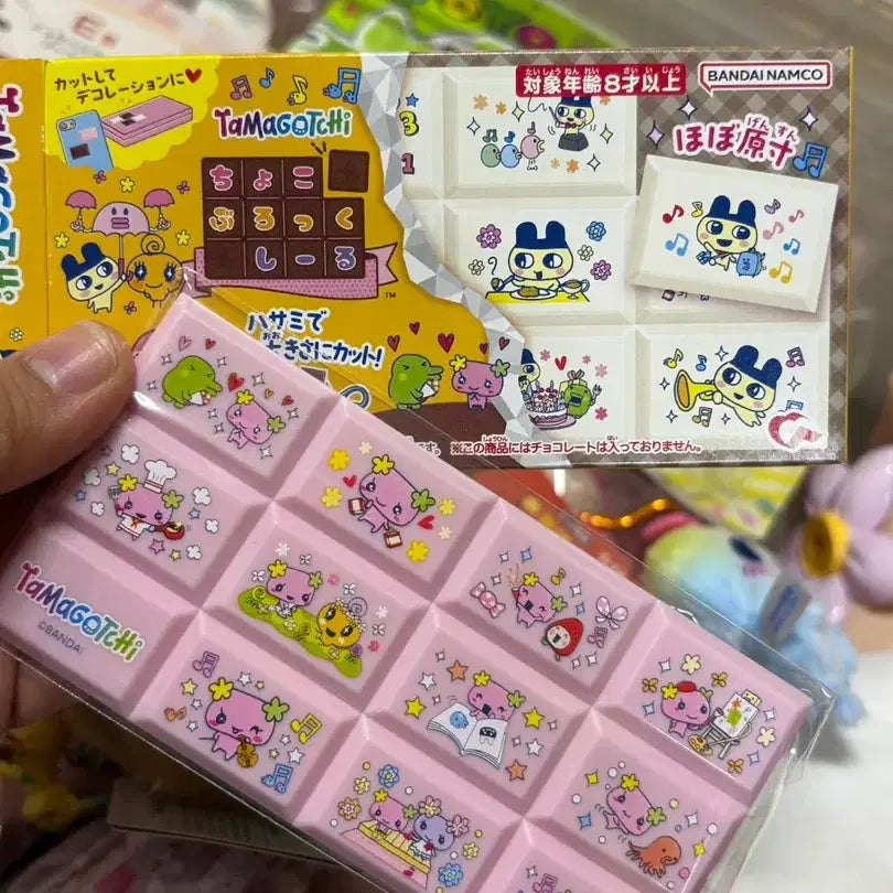 [BUNJANG] Tamagotchi Flowerchi Chocolate Sticker / 다마고치 플라워치 초콜렛 스티커