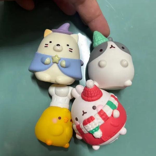 [BUNJANG] Molang Character Figures Set / 몰랑이 피규어 4종 일괄