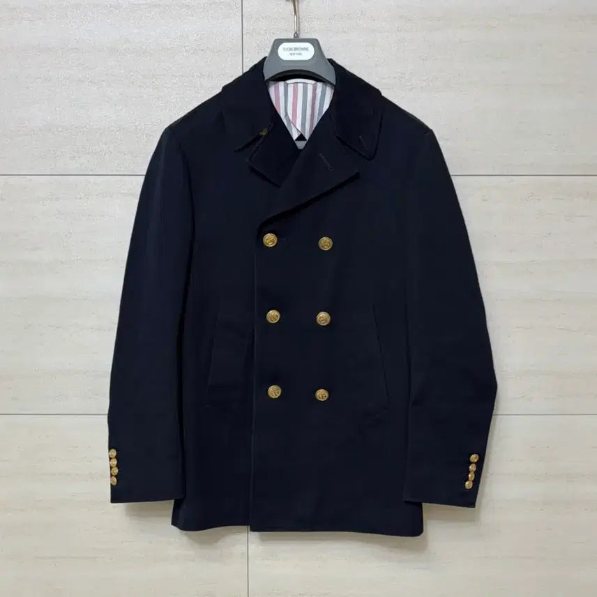 [BUNJANG] Thom Browne Gold Double-Breasted Blazer / 톰브라운 금장 더블 브레스티드 자켓