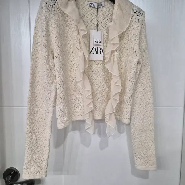 [BUNJANG] ZARA Knit Cardigan Ivory / (새상품)자라 니트 가디건 아이보리