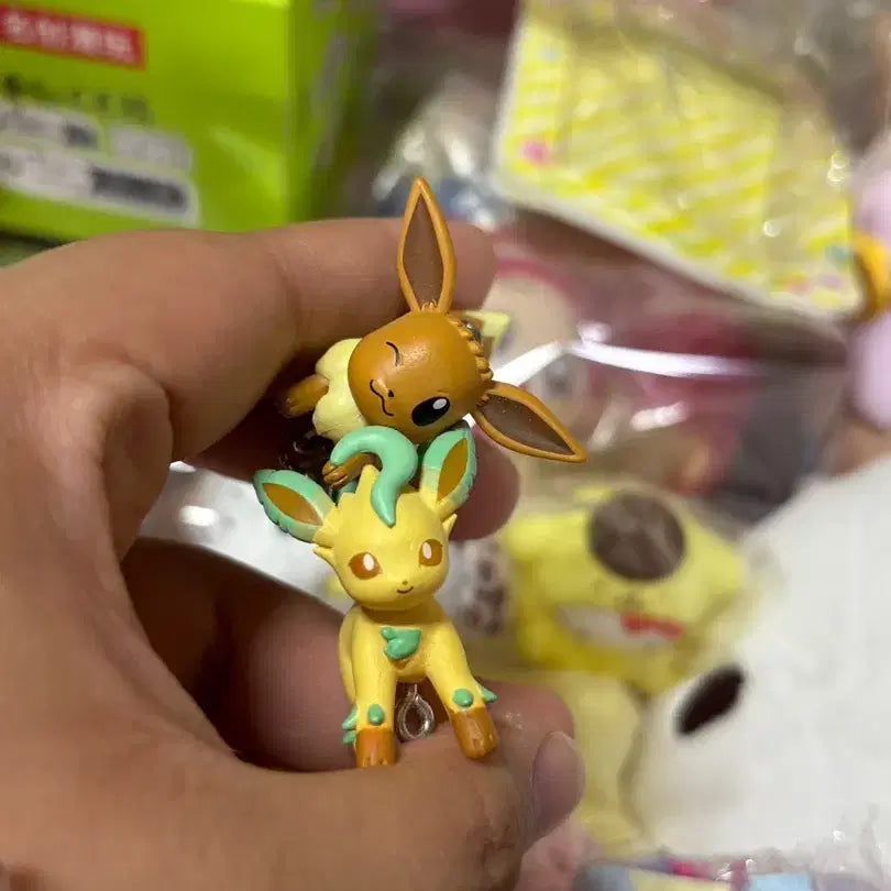 [BUNJANG] Pokemon Eevee Gacha Keyring 2 Types Bundle Set / 포켓몬스터 이브이 가챠 키링 2종 일괄