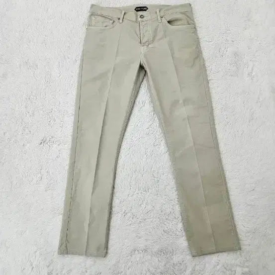 [BUNJANG] Tom Ford Khaki Beige Slim Fit Essential Denim Pants / 톰포드 카키베이지 데님팬츠