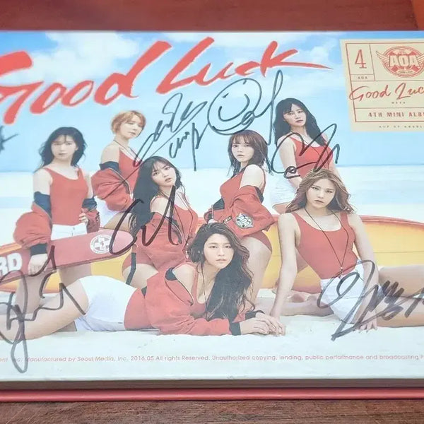 [BUNJANG] AOA 4th Mini Album 'Good Luck' Signed / AOA 굿럭 4집 미니앨범 싸인