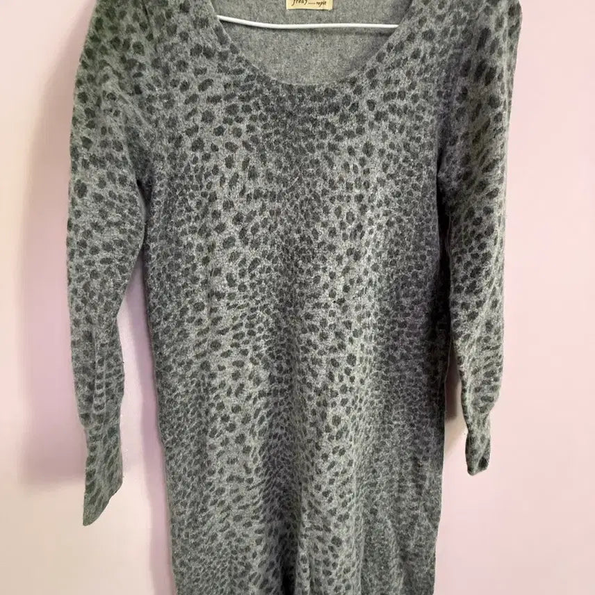 [BUNJANG] Leopard Print Gya-ru Winter Dress / 호피 갸루 겨울 원피스