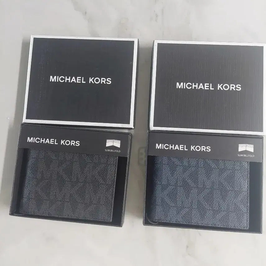 [BUNJANG] Michael Kors Men's Bifold Wallet Black/Navy / 샤상품 마이클코어스 남성 반지갑 검정/네이비 2종