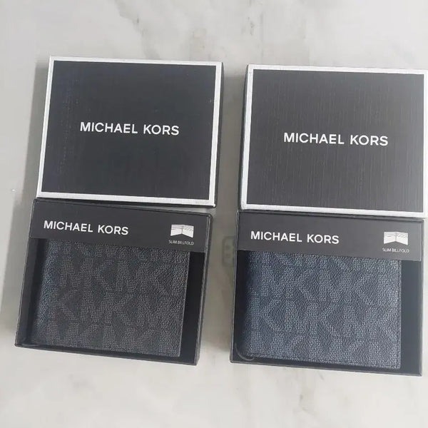 [BUNJANG] Michael Kors Men's Bifold Wallet Black/Navy / 샤상품 마이클코어스 남성 반지갑 검정/네이비 2종