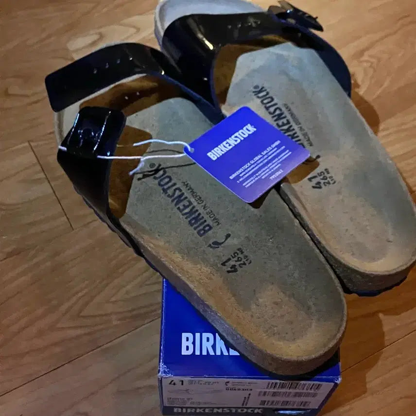 [BUNJANG] Birkenstock Madrid BS Black Patent Sandals (Size 41/265) Narrow / [새상품]버켄스탁 마드리드 BS 블랙페이턴트 41( 265) 내로우