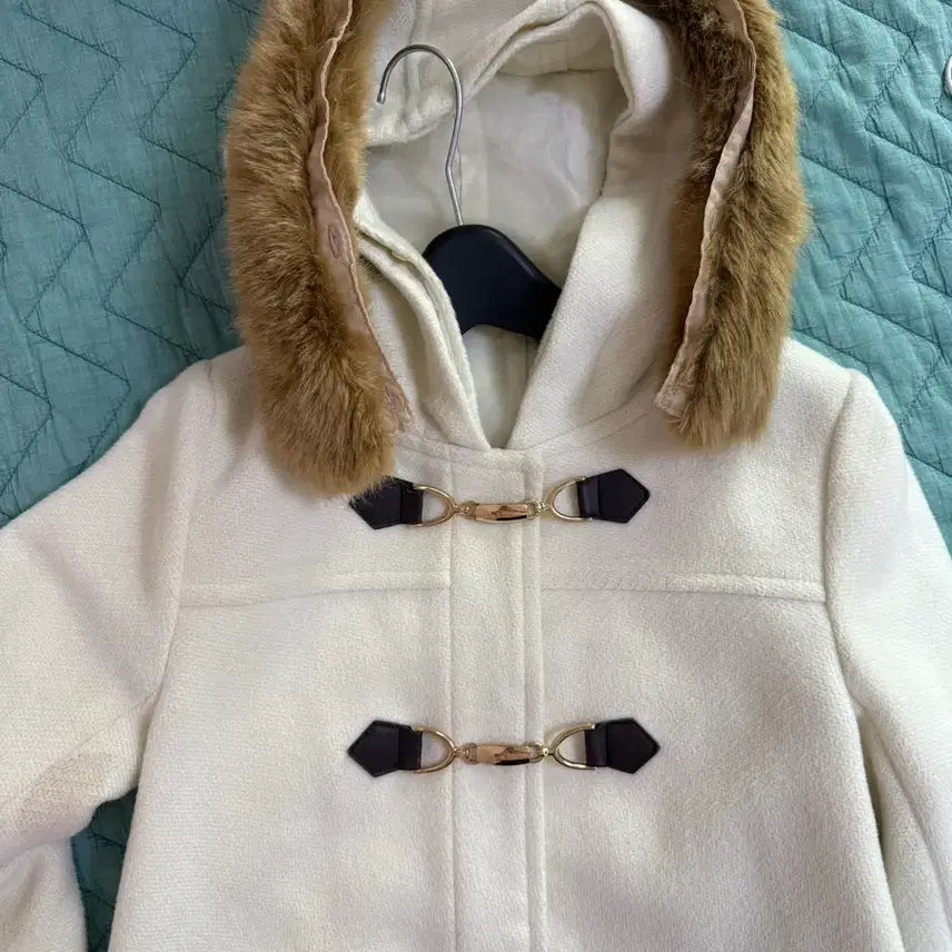 [BUNJANG] Vintage White Ivory Toggle Coat Outerwear / 빈티지 화이트 아이보리 떡볶이 코트 아우터