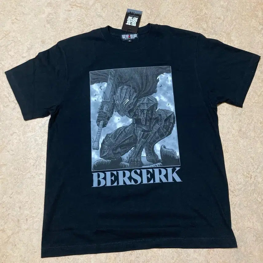 [BUNJANG] Berserk Guts T-Shirt Black L / 베르세르크 BERSERK 광전사 가츠 티셔츠 블랙 L