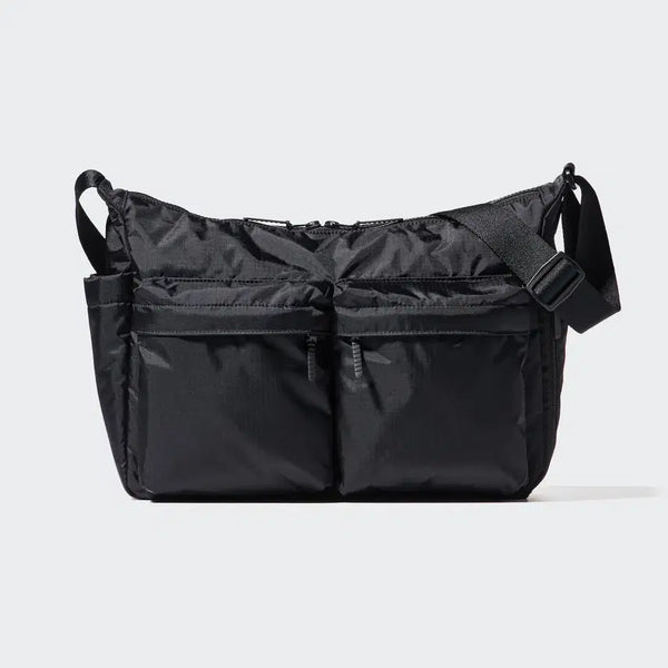 [BUNJANG] Uniqlo Multi Pocket Shoulder Bag Black (New/Early Version) / 유니클로 멀티 포켓 숄더백 블랙 (새상품/초기버전)