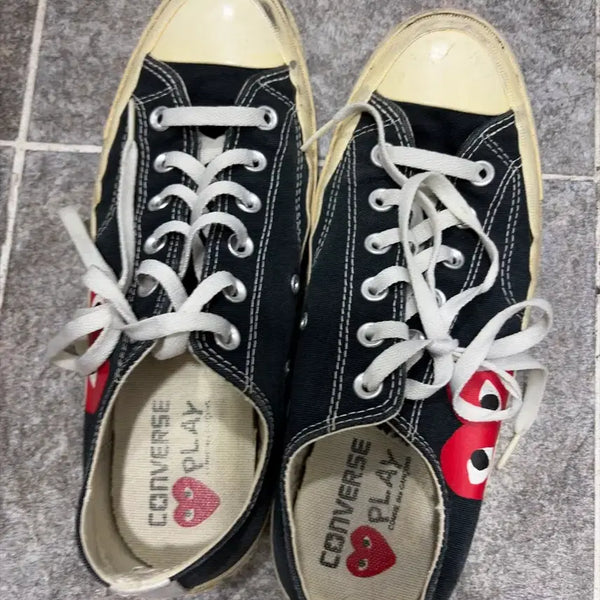 [BUNJANG] Comme des Garçons Converse Black 265 / 꼼데가르송 컨버스 265