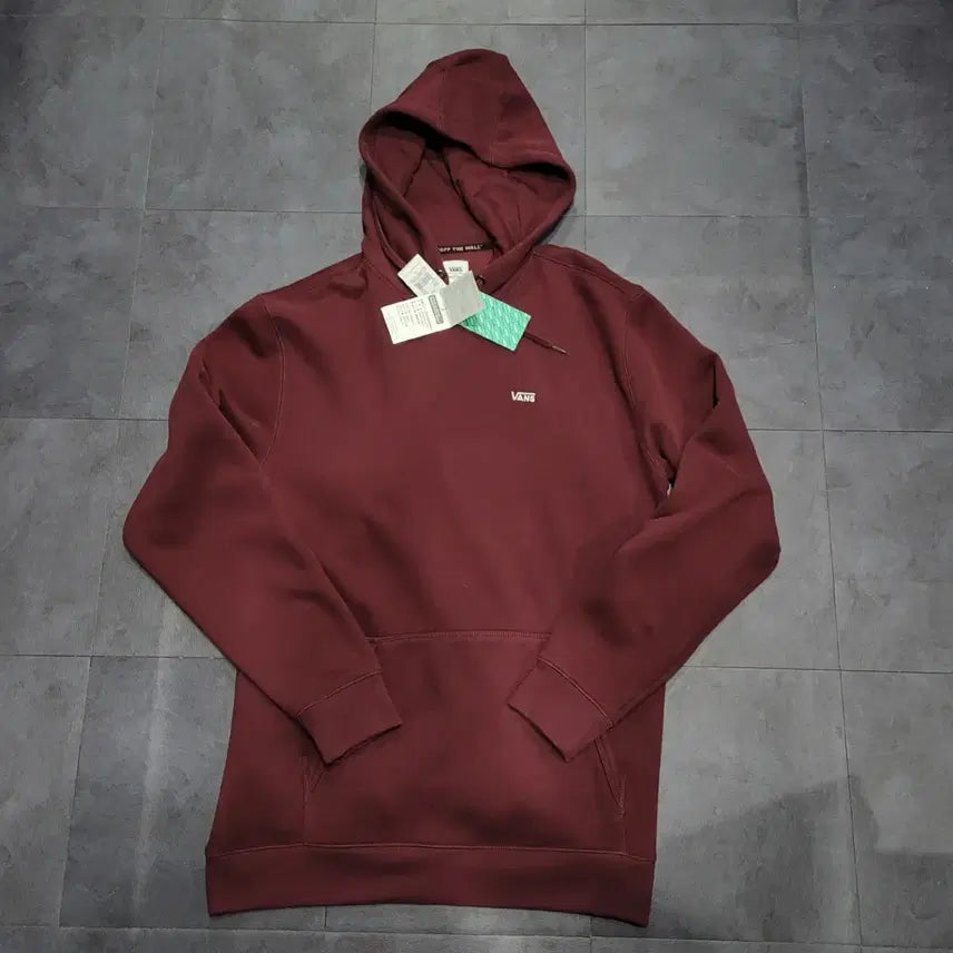 [BUNJANG] Vans Burgundy Hooded Sweatshirt XL / 반스 후드티 XL 새상품