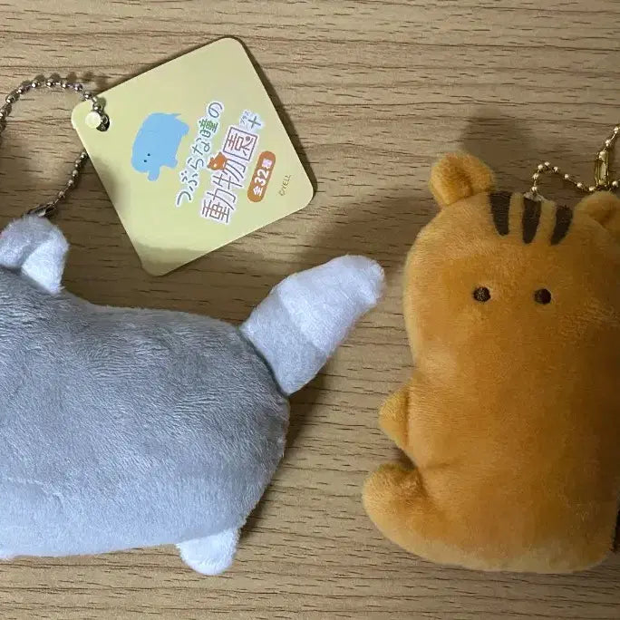 [BUNJANG] Tsuburana Hitomi Zoo Series Round-Eyed Carnivore Wolf & Squirrel Plush / 새상품)동그란 눈동자의 육식동물 동물원 츠부라나 히토미 늑대 다람쥐 대만태섭