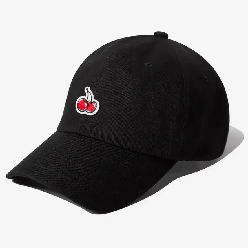 [BUNJANG] Kirsh Cherry Wappen Logo Ball Cap Black / 키르시 체리 와펜 로고 볼캡 블랙 모자