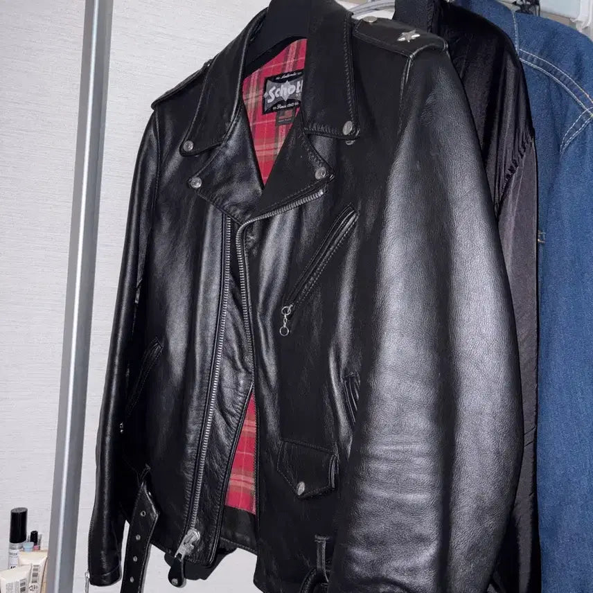 [BUNJANG] Schott 626 One Star Leather Rider Jacket L / schott 626 원스타 레더 자켓 L 쇼트 가죽 라이더