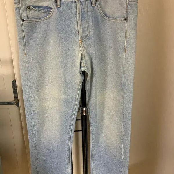[BUNJANG] Off-White Light Blue Denim Pants / 오프화이트 데님 팬츠 라이트 블루