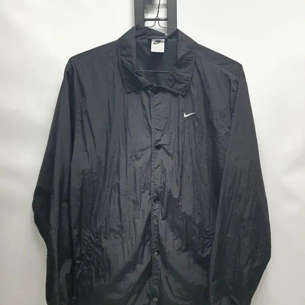 [BUNJANG] Nike Woven Coach Jacket Black XL / 나이키 코치 자켓 바람막이 우븐 자켓 블랙 xl