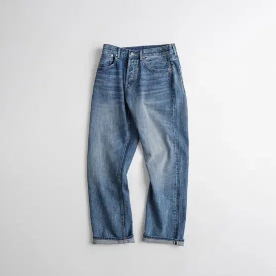 [BUNJANG] BEHEAVYER 312R Selvedge Denim Pants Washed Blue Size 4 / BEHEAVYER 312R 셀비지 데님 팬츠 washed blue 4사이즈 새상품