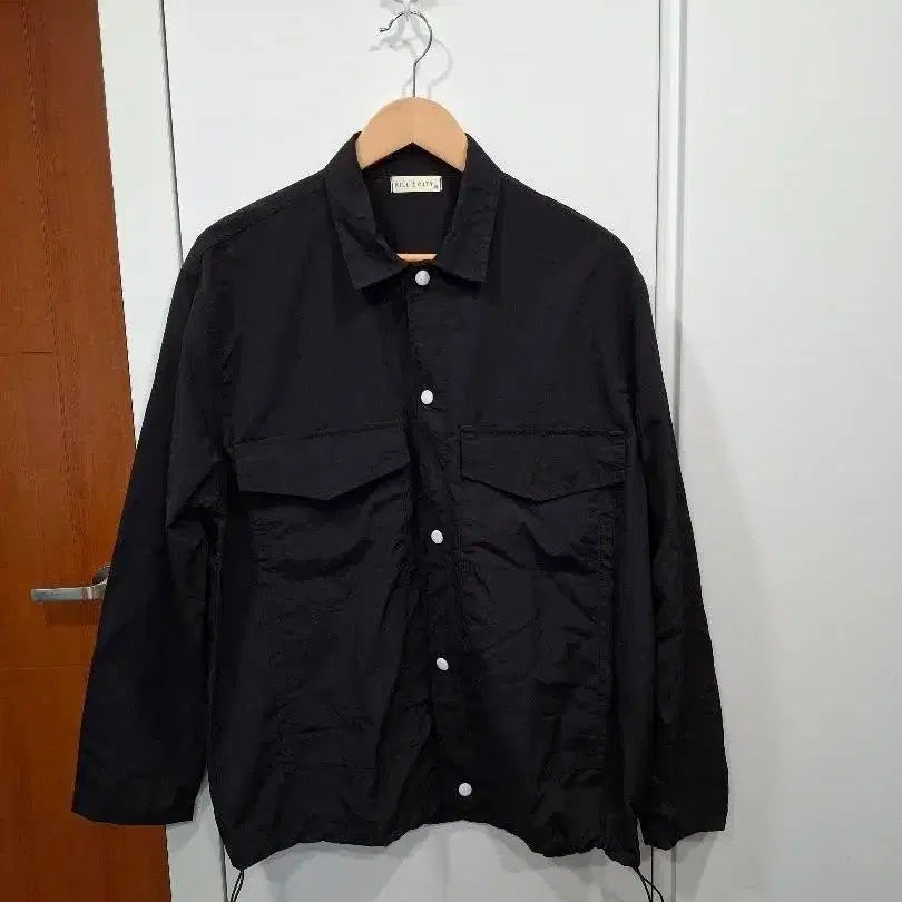 [BUNJANG] Anorak Long Sleeve Shirt Black (New) / 아노락 긴팔 셔츠 블랙(새상품)