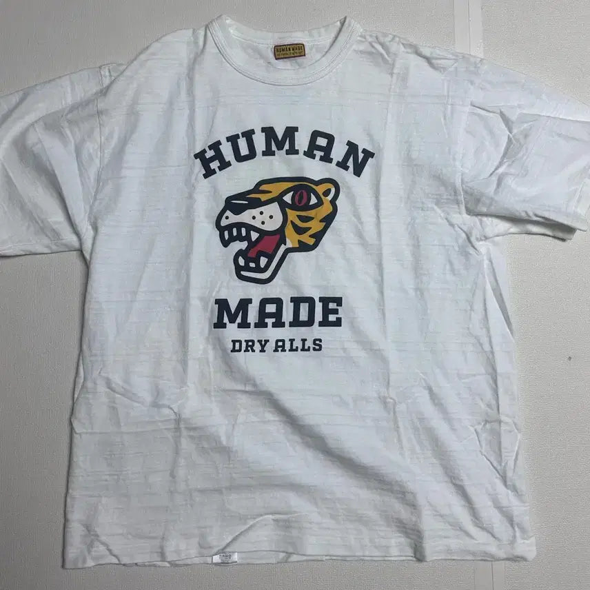 [BUNJANG] Human Made Tiger Graphic Short Sleeve T-Shirt White / [3XL]휴먼메이드 타이거 그래픽 반팔 티셔츠 화이트