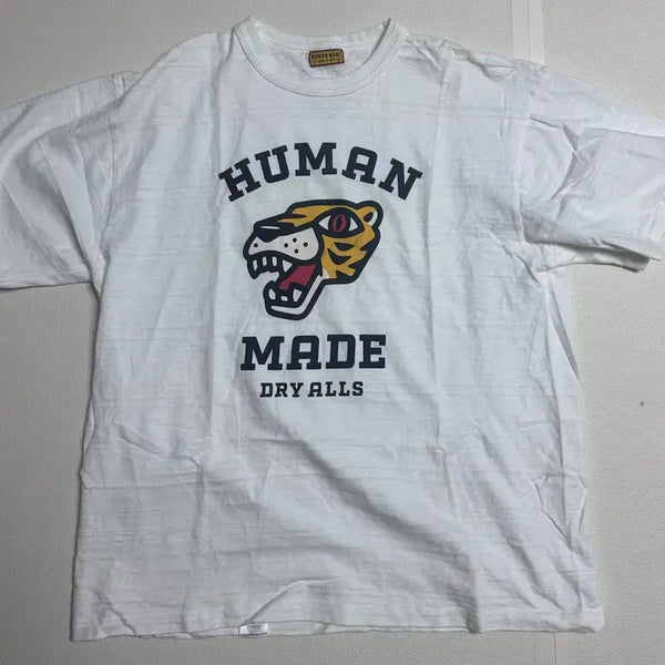 [BUNJANG] Human Made Tiger Graphic Short Sleeve T-Shirt White / [3XL]휴먼메이드 타이거 그래픽 반팔 티셔츠 화이트