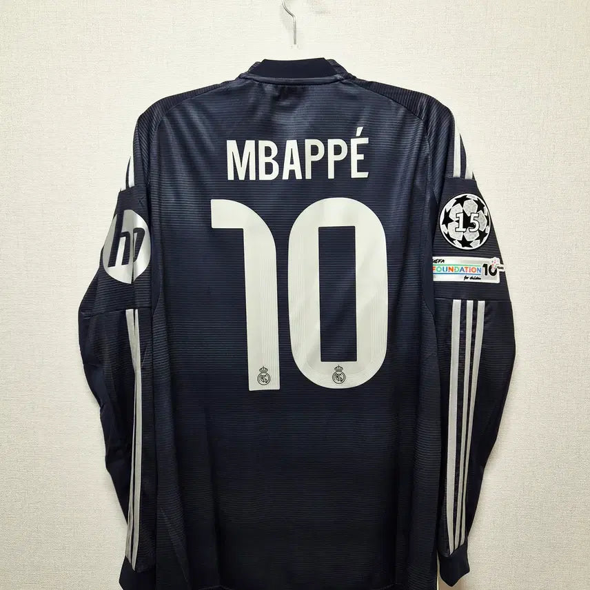 [BUNJANG] Real Madrid 25-26 Long Sleeve Away Authentic Jersey #10 Mbappé / (새상품) 25-26 레알 마드리드 어웨이 긴팔 No.10 음바페 정품 유니폼
