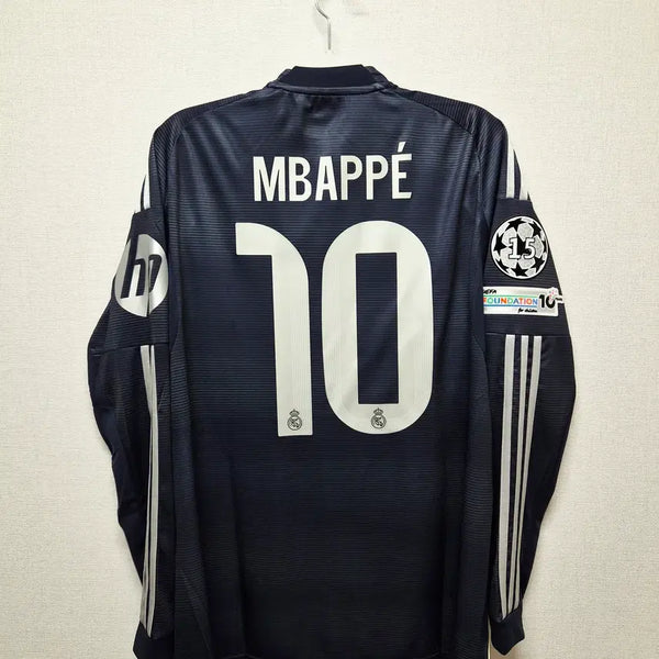 [BUNJANG] Real Madrid 25-26 Long Sleeve Away Authentic Jersey #10 Mbappé / (새상품) 25-26 레알 마드리드 어웨이 긴팔 No.10 음바페 정품 유니폼