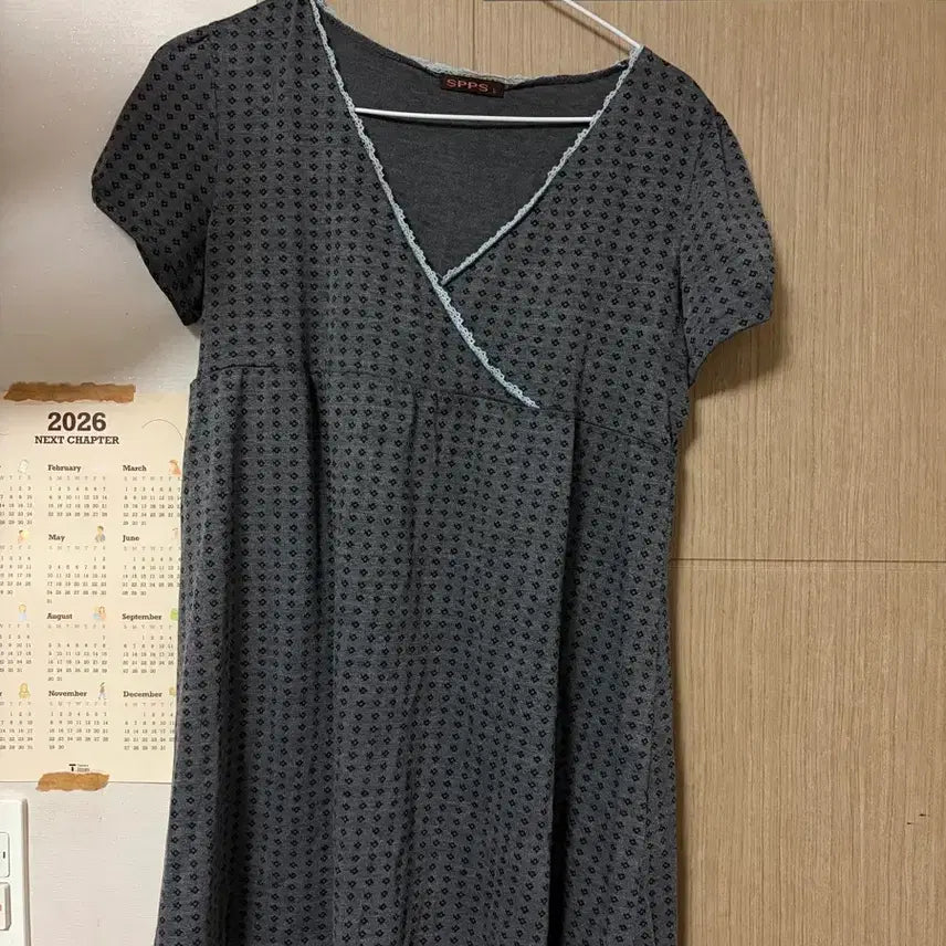 [BUNJANG] Vintage Lace Layered Short Sleeve T-Shirt / 빈티지 레이스 레이어드 반팔
