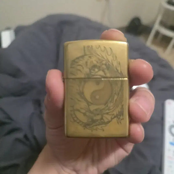 [BUNJANG] Zippo Lighter Dragon Yin Yang Engraved / 지포라이터