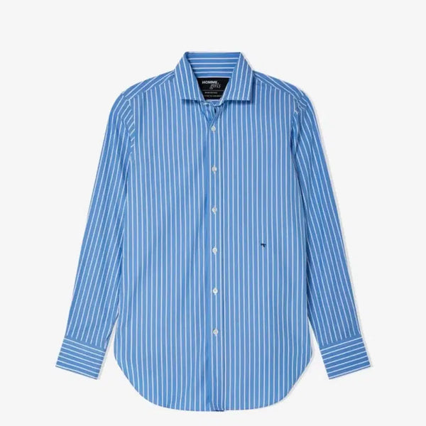 [BUNJANG] Homme Girls Stripe Shirt Blue / 옴므걸스 스트라이프 셔츠 블루