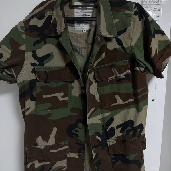 [BUNJANG] Supreme Ripstop BDU S/S Shirt Woodland Camo / 슈프림 립스탑 BDU 반팔 셔츠 우드랜드 카모(Supreme Ripstop BDU S/S Shirt Woodland Camo