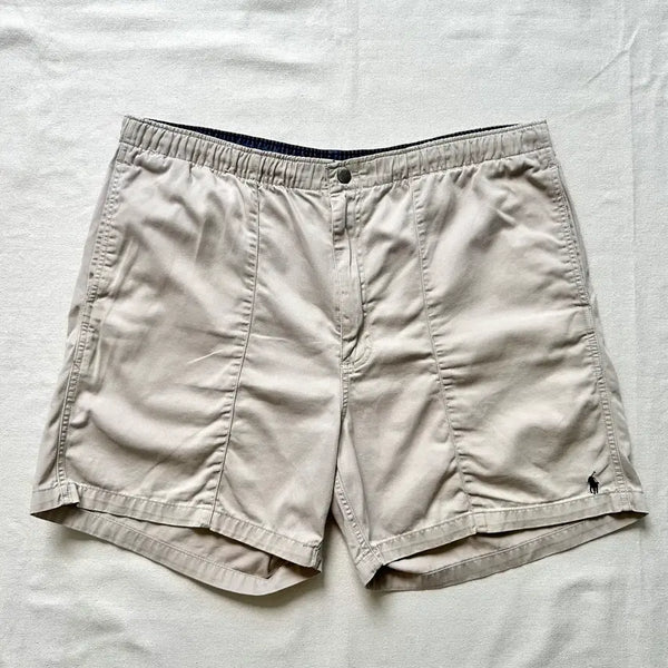 [BUNJANG] 90s Polo Ralph Lauren Stone Beige Utility Chino Shorts L / 90s 폴로 랄프로렌 스톤 베이지 유틸리티 치노 쇼츠 L