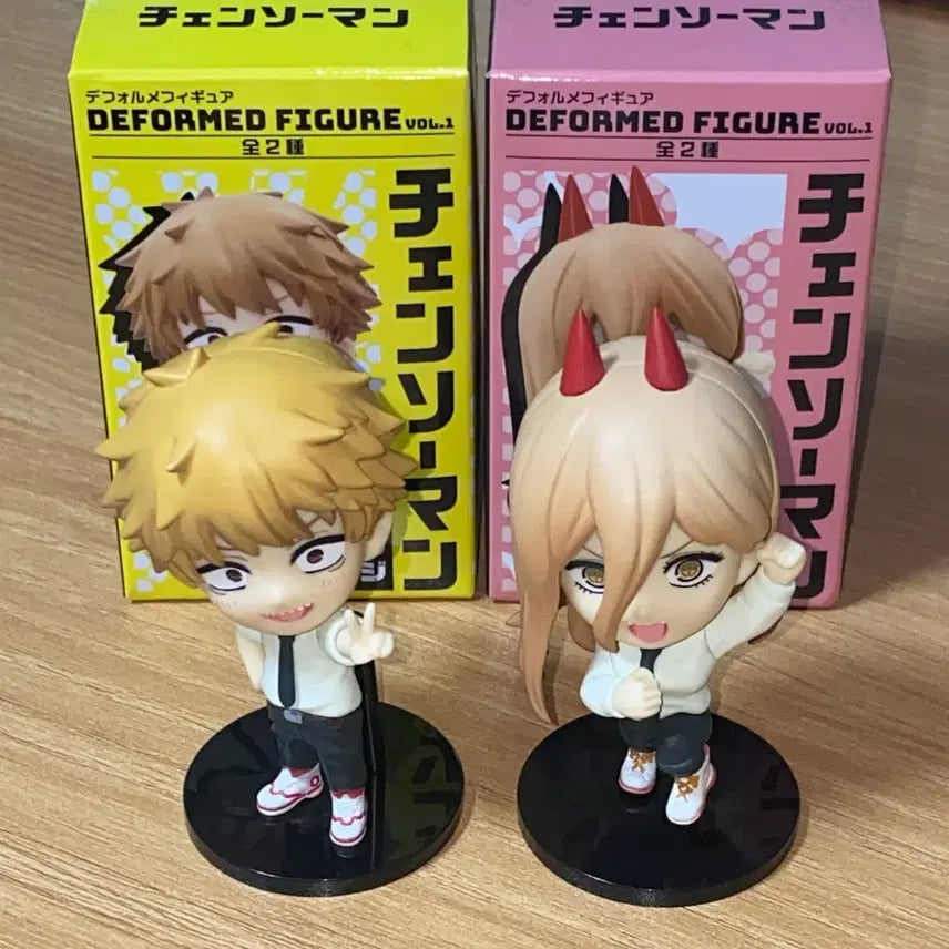 [BUNJANG] Chainsaw Man Denji & Power Depo-Deforme Figure Bundle Set / (배송비무료) 체인소맨 덴지 파워 데포르메 피규어 일괄