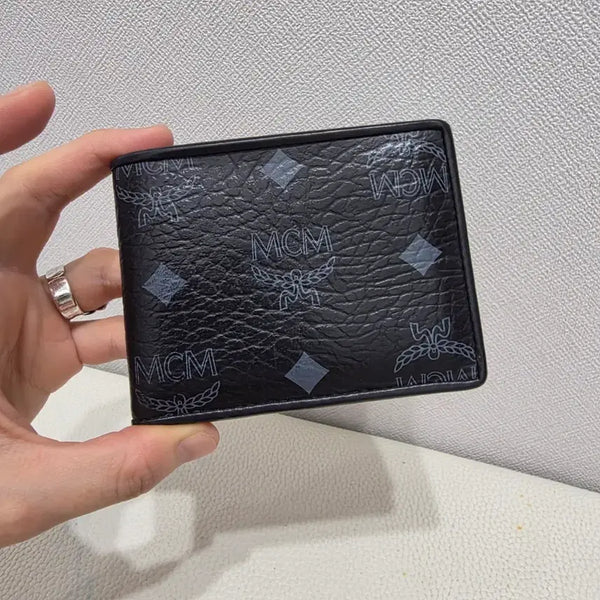 [BUNJANG] MCM Monogram Bifold Wallet Black / MCM 모노그램 반지갑 블랙