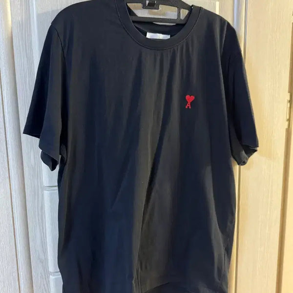 [BUNJANG] AMI Black T-Shirt XL / (백화점구매) 아미 검정 반팔티 xl