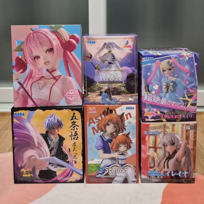 [BUNJANG] Hatsune Miku, Frieren, Gojo Satoru, et al. 6-Type Anime Figure Set / 미쿠, 프리렌, 고죠 사토루 등 6종 피규어 판매