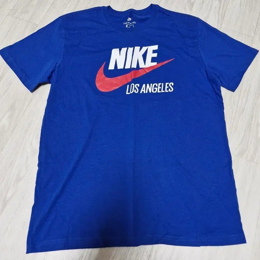[BUNJANG] Nike LA Logo Short Sleeve T-Shirt Blue / 나이키 LA 로고 반팔 티셔츠 L 블루