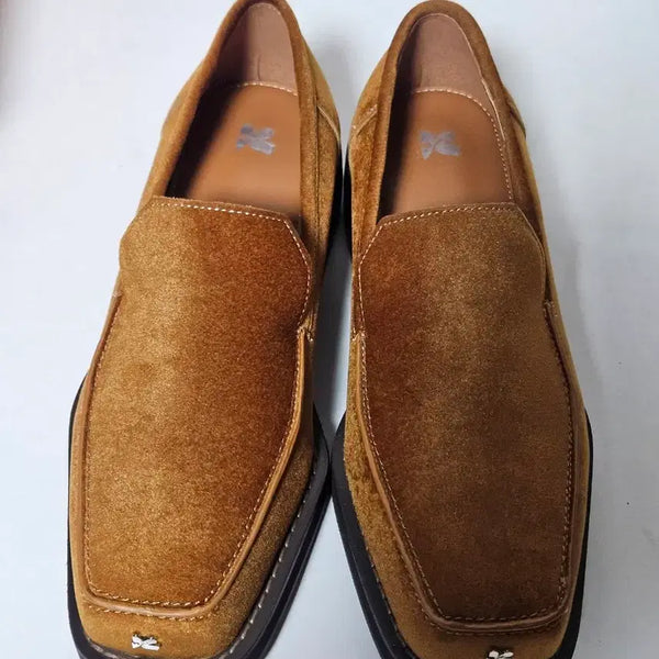 [BUNJANG] Gang Sisters Velvet Octagonal Loafers / 강자매 오각로퍼