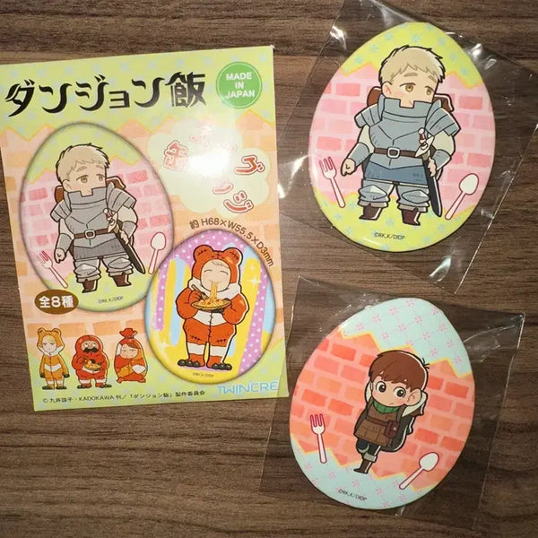 [BUNJANG] Dungeon Meshi Egg Can Badge Bundle Set / 미개봉) 던전밥 에그 캔뱃지 라이오스 칠책 일괄 판매합니자