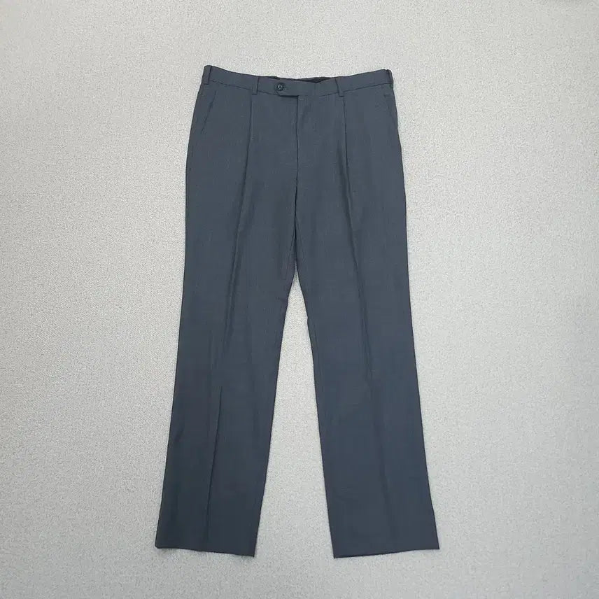 [BUNJANG] Daks Men's Gray Wool Blend Dress Pants Slacks Trousers (Size 85-97) / (85-97)닥스 남자 정장 바지 슬랙스 팬츠 그레이 회색 B9W4356