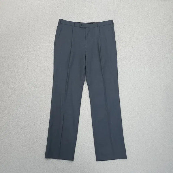 [BUNJANG] Daks Men's Gray Wool Blend Dress Pants Slacks Trousers (Size 85-97) / (85-97)닥스 남자 정장 바지 슬랙스 팬츠 그레이 회색 B9W4356