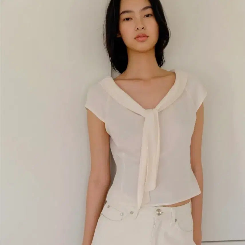 [BUNJANG] Kinder Salmon Blouse M / 킨더살몬 블라우스 m