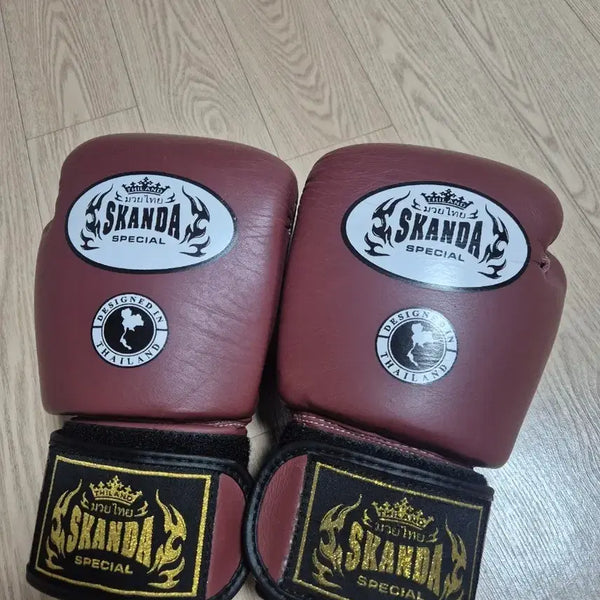 [BUNJANG] Scanda Boxing Gloves Burgundy 12 oz / 스칸다 복싱 글러브 버건디