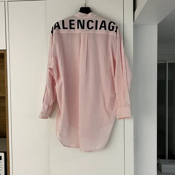 [BUNJANG] Balenciaga Back Logo Shirt Size 34 / 발렌시아가 백로고 셔츠 34