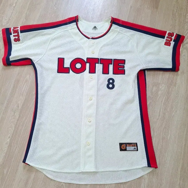 [BUNJANG] Lotte Giants Jeon Jun-woo Adidas Champion Ivory Size 105 Jersey / 롯데자이언츠 전준우 아디다스 챔피언 아이보리 105사이즈 유니폼