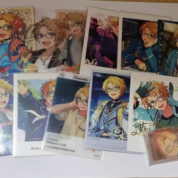 [BUNJANG] Ensemble Stars Yuki Makoto Name Tag Bundle Set / 앙스타 유우키 마코토 파샤 명찰 일괄