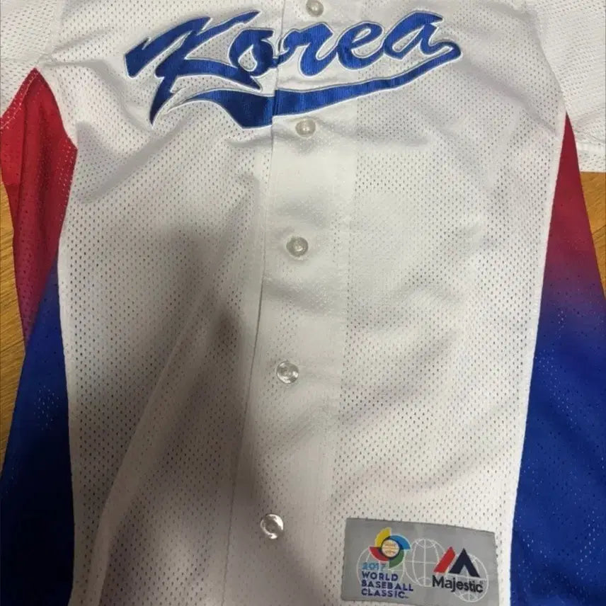 [BUNJANG] 2017 World Baseball Classic Korea Baseball Uniform Autographed by Park Yong-taik / (급)2017 월드베이스볼클래식 코리아 야구 유니폼