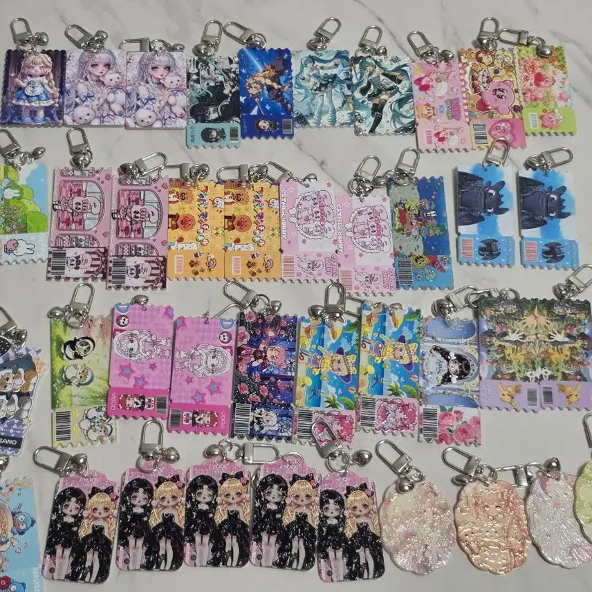 [BUNJANG] Handmade Acrylic Keychain (Demon Slayer, SpongeBob, Esther Bunny) / 귀칼 스펀지밥 에스더버니 팝마트 아크릴 키링 (개당1500